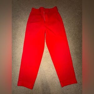 Forever 21 Women's Vibrant Red Trousers